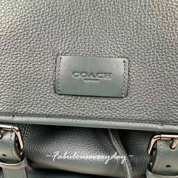 Coach Men's Sprint Backpack In Leather/Dark Teal CBI11 NWT - Picture 9 of 10